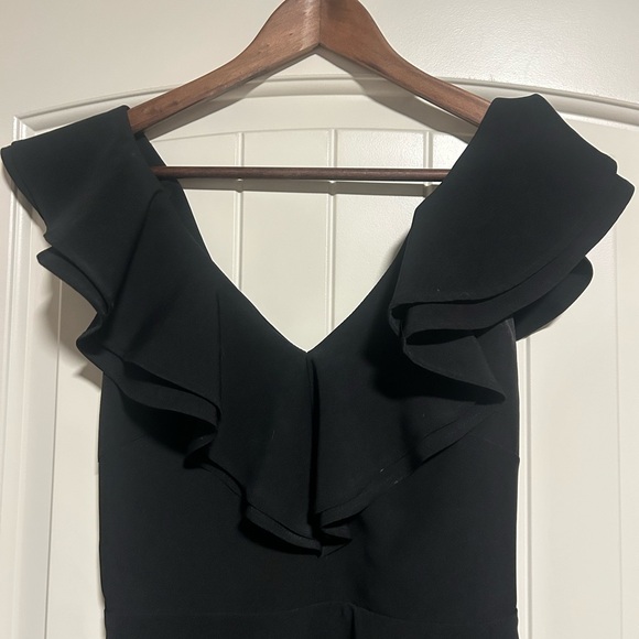 Lulu's Black Ruffle Mini Dress - Picture 5 of 6